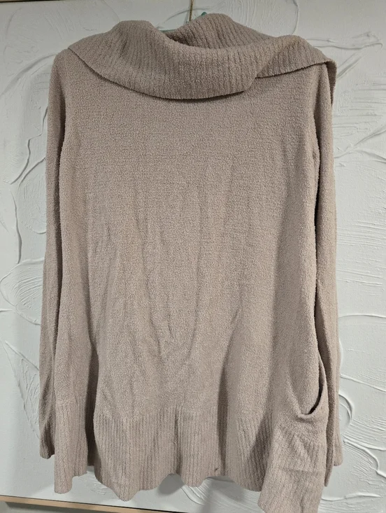 Barefoot Dreams• Cozychic Lite Lounge Open-Front Cardigan - Light Mauve. Sz S - Picture 5 of 12